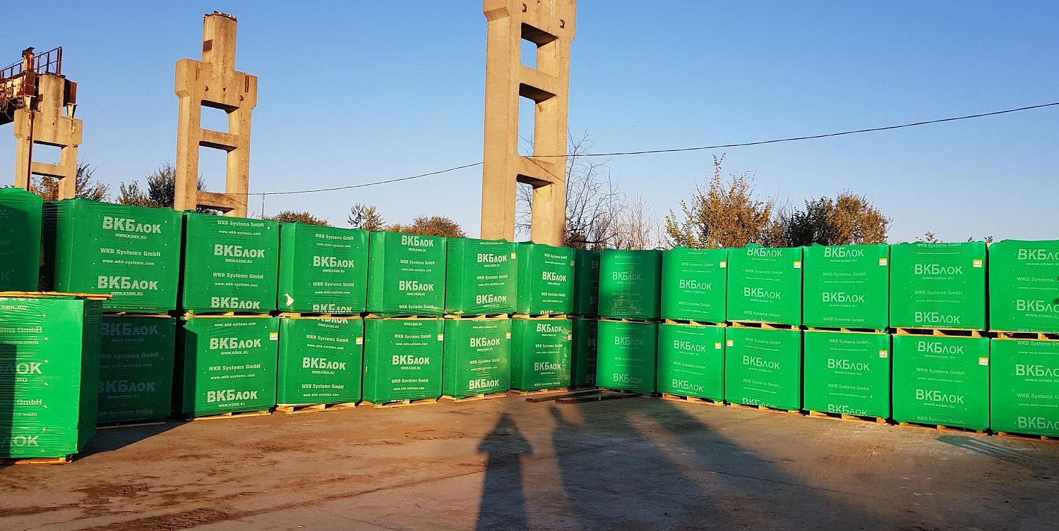 Газосиликатные блоки ВКБлок D500 625х150х250 перегородочные